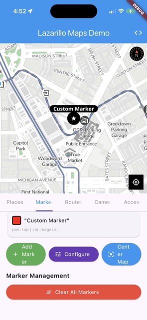 Marker with star icon from URL